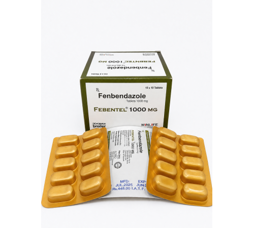 FEBENTEL 1000 (Фенбендазол 1000мг) 10таб