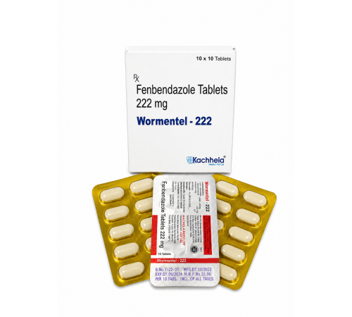 WORMENTEL 222mg (Фенбендазол 222мг) 10таб