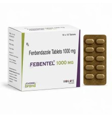 Фенбендазол для человека 1000 мг FEBENTEL, 10 таблеток
