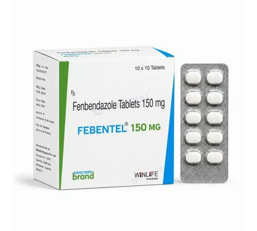 Фенбендазол для человека 150 мг FEBENTEL, 10 таблеток