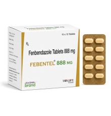 Фенбендазол для человека 888 мг FEBENTEL, 10 таблеток