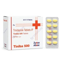 Тинидазол 500 мг Tiniba-500, 10 таблеток