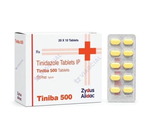 Тинидазол 500 мг Tiniba-500, 10 таблеток